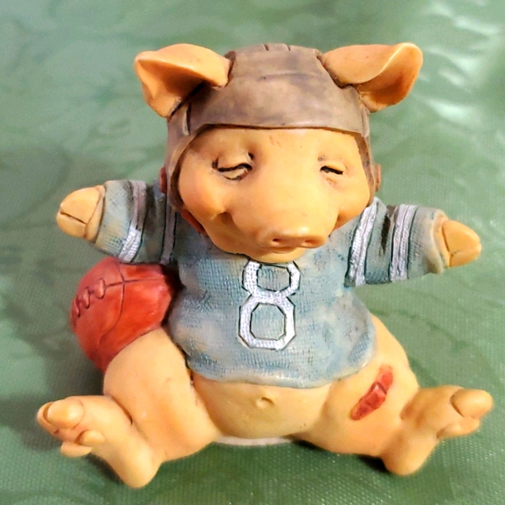 🐖Vintage Ganz Pigsville 1995 Touch Down Piggy.